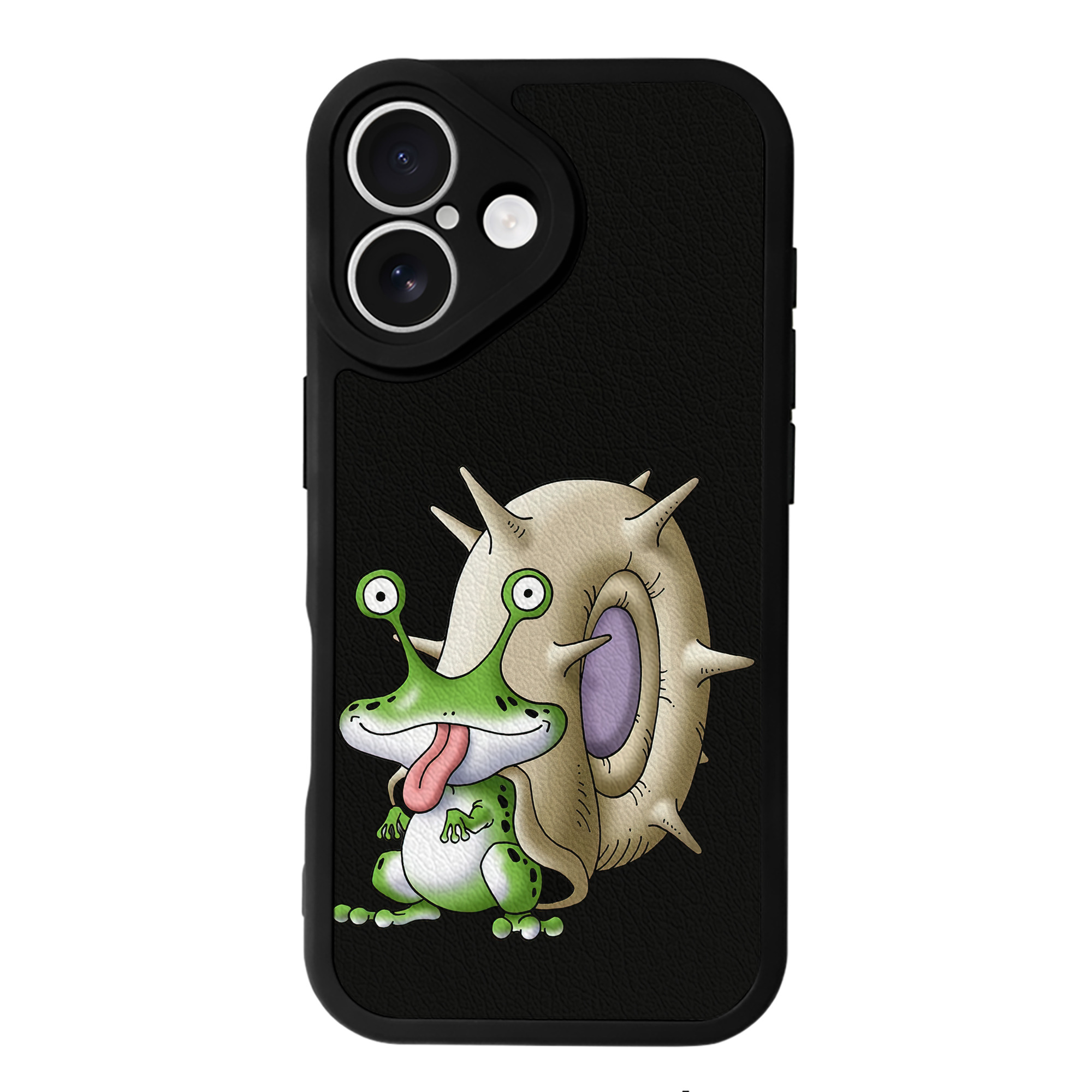 （画像用） ドラゴンクエスト Doragon Kuesuto Dragon Quest 【iPhone 16シリーズ対応】シリコンスマホケース（レザー調） 材質：シリコン